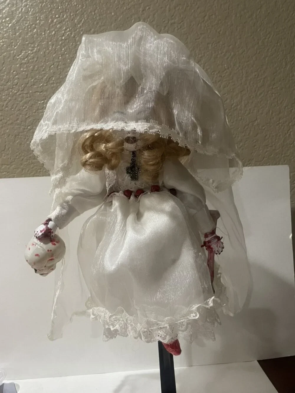Bride PORCELAIN HORROR DOLL HAUNTED HANDPAINTED SPOOKY GHOSTLY EERIE UNEARTHLY